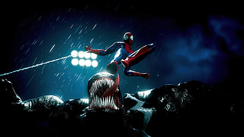 Spider Man Vs Venom Battle For The Web, marvels-spider-man-2, spiderman, venom, 2024-games, ps5-games, games, video-games HD wallpaper