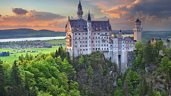 Neuschwanstein Castle, Germany, Scenery HD wallpaper