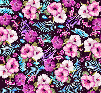 Flowers, Art, Leaves, Pattern, Texture, Textures HD wallpaper