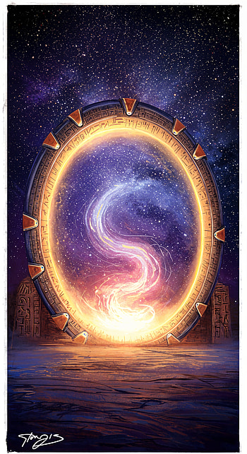Stargate: A Cosmic Adventure, portal, galaxy, magic, space HD phone wallpaper