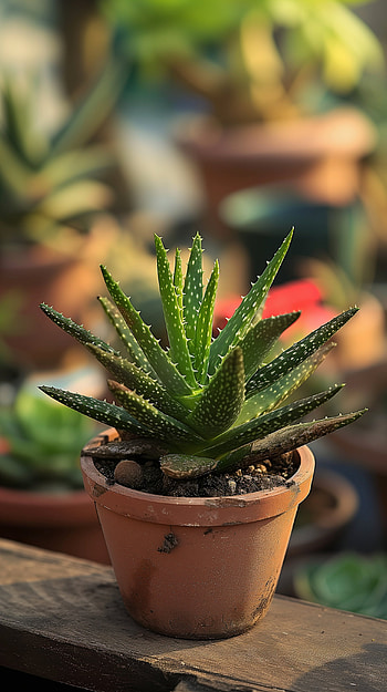 Aloe Vera Pot Plant, plant HD phone wallpaper