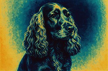 Cocker Spaniel Radiance —, Dog, Portrait HD wallpaper