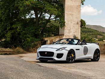 Jaguar, Cars, Side View, F-Type, Project 7 HD wallpaper