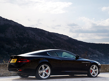 Sports, Auto, Nature, Trees, Sky, Mountains, Aston Martin, Cars, Side View, Style, Db9, 2006 HD wallpaper