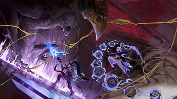 Monsterfall: Xin Zhao vs Yunara — League of Legends, Video Game, Yunara (League Of Legends), Xin Zhao (League Of Legends) HD wallpaper