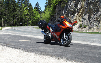 Kawasaki ZZR 1100, , front view, exterior, Kawasaki Ninja ZX-11, orange ZZR 1100, Japanese motorcycles, Kawasaki HD wallpaper
