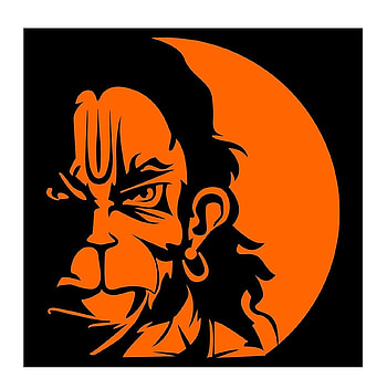 Auto Hub Orange Lord Hanuman Sticker For Bike : Car, Bajrang Dal HD phone wallpaper