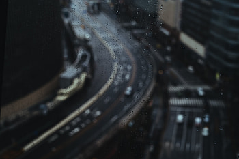 Road Highway Through Rainy Drops Glass, road, highway, graphy, drops, glass HD wallpaper