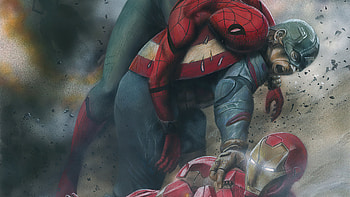 Secret Wars, spiderman, iron-man, captain-america, superheroes, artwork, artist, artstation HD wallpaper