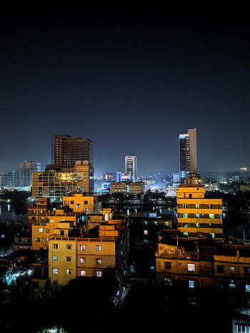 Cities, Night, City, Building, View From Above HD phone wallpaper