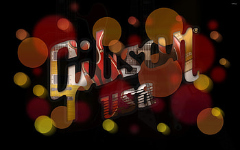 Gibson Guitar, Music instrument, Shadowing effect, Artistic impression HD wallpaper