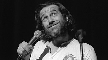 George Carlin biopic, Iconic comedian's life, Moneyball screenwriter, Animated conversations HD wallpaper