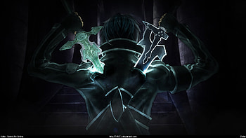 Sword Art Online Kirito Dual Blade HD wallpaper