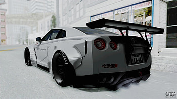 Nissan GT-R R35 2010 Liberty Walk for GTA San Andreas left view HD wallpaper