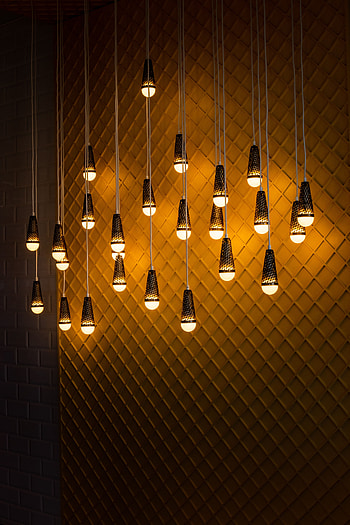 Wall, Shine, Light, Miscellanea, Miscellaneous, Illumination, Lighting, Electricity, Light Bulbs, Chandelier HD phone wallpaper