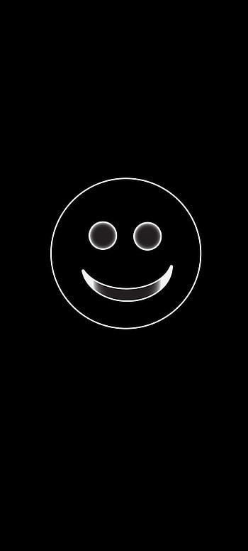 Smiley, Black, smile HD phone wallpaper