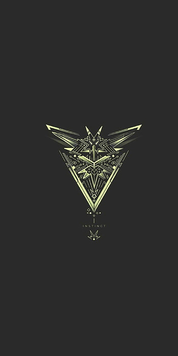 Pokemon GO, Team Instinct logo, Huawei Mate 10 , Graphic design HD phone wallpaper