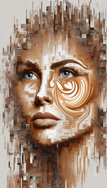 Abstract Digital Portrait Art , Digital Art, surrealism HD phone wallpaper