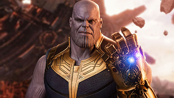 Thanos, Avengers Infinity War, Toy art , Villainous presence HD wallpaper