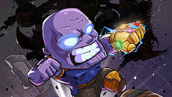 Thanos Little Art, thanos, superheroes, artwork, artstation HD wallpaper