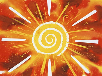 Gloriously Radiant, sunshine, swirls HD wallpaper