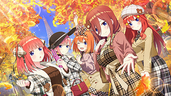 Ichika Nakano Itsuki Nakano Miku Nakano Nino Nakano Yotsuba Nakano The Quintessential Quintuplets HD wallpaper