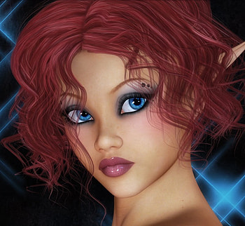 elf, blue, eyes, fantasy HD wallpaper