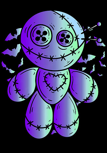 voodoo doll, magenta, balloon HD phone wallpaper