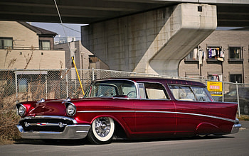57-Nomad, Bowtie, Whitewalls, Classic, GM HD wallpaper