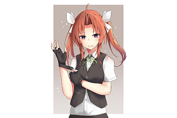 Kagerou, kancolle, red head, anime girl, anime HD wallpaper