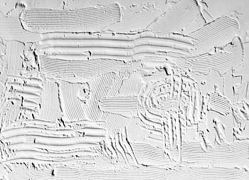 Close-up of textured white plaster with artistic strokes, perfect for minimalist backgrounds. HD wallpaper
