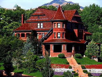 Stylish Old House, trees, grass, sky, house HD wallpaper