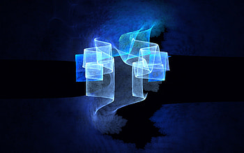 Imagination, blue, abstract, , fractal HD wallpaper