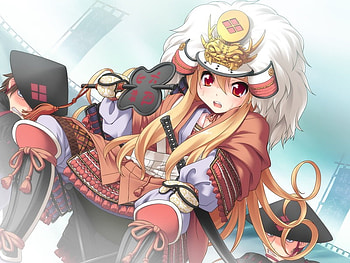 Takeda Shingen, anime, girl, fluffy, hat HD wallpaper