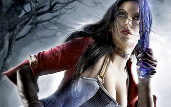 LADY with SWORD, siege iii, artwork dungeon, corset, video games, woman HD wallpaper