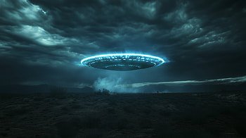 UFO Invasion: A Stunning of Sci-Fi Landscapes, UFO, UFO invasion, spacecraft, Sci Fi, fantasy landscape HD wallpaper