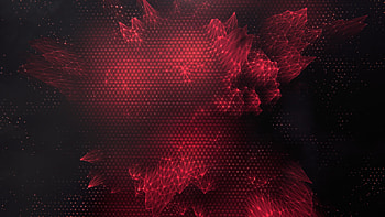Low Poly Red Triangle Art Abstract, abstract, triangle, red, low-poly HD wallpaper