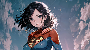 Anime Supergirl, supergirl, superheroes, artwork, artist, digital-art, pixiv HD wallpaper