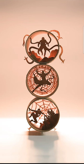 Spider man no way home, light fixture, symbol HD phone wallpaper