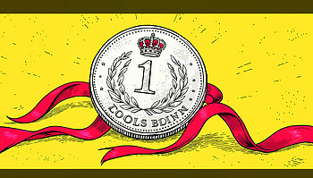 Radiant Silver Coin - Ultra, silver coin, coin, ribbon, illustration HD wallpaper
