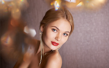 Talia cherry, eye, head HD wallpaper