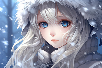 "Whispers of Nacre", snow, dream, Anime, Dark Fantasy HD wallpaper