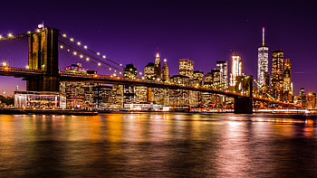 Brooklyn Bridge, New York Skyline HD wallpaper