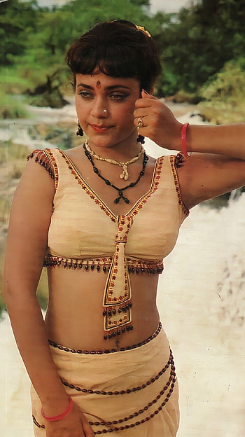 Mandakini, bollywood actress, vintage HD phone wallpaper