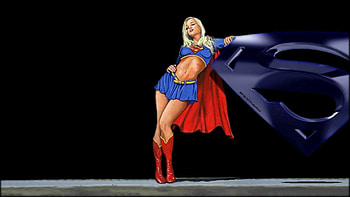 Supergirl - Just Chillin', nexus, dc comics, fan art, , background, cartoons, fanart, fanpop, kara danvers, 1920x1080 only, comics, , supergirl, deviantart HD wallpaper