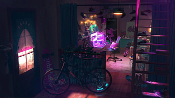 Gamer's Room With Some Lofi Hip Hop : engine, Lofi Rain HD wallpaper