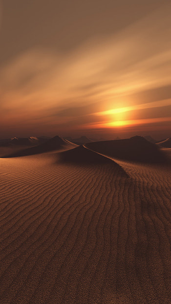 Mysterious desert nights, Starry skies, Moonlit dunes, Calm and quiet HD phone wallpaper