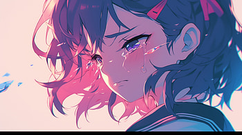 Emotional Anime Girl Crying, sad, anime girl, crying, Anime, girl, sad anime HD wallpaper