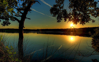 Landscape, Nature, Sunset HD wallpaper