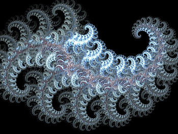 Something spirally, blue, pink, spirals, abstract, whirly, fractal HD wallpaper
